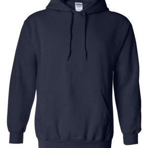 Gildan Hooded 50/50 Sweatshirt Navy Blue
